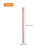 Unique Bargains Durable Material 304 Stainless Steel Straight Drinking Straw 9.49" x 0.47" (L*D) 6 Pcs - 2 of 4