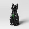 5" Lit Plastic Cat Figurine - Hyde and EEK! Boutique™ Glossy Black - 3 of 3