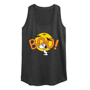 Women's - Peanuts - Boo Snoopy Graphic Racerback Tank - 1 of 4