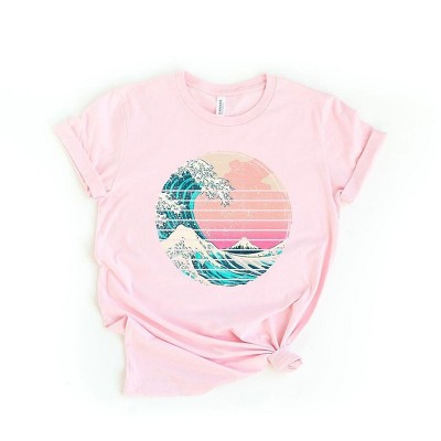 Simply Sage Market Waves Vintage Short Sleeve Tee - XL - Pink