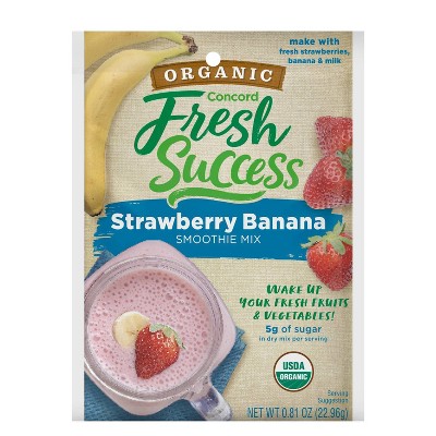 Fresh Success Organic Strawberry Banana Smoothie Mix - 0.81oz