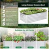 Homdox 8x4x2ft Outdoor Metal Raised Garden Bed, Deep Root Planter Box for Vegetables, Flowers, Herbs, Succulents w/ 478 Gallon Capacity,Silver - 4 of 4