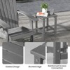Tangkula 2PCS 14" Patio Adirondack Side Table HDPE Square Weather Resistant Garden - 4 of 4