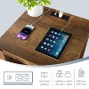Vipbear Night Stand with Charging Station Rustic 18 Inch Bedside Table with 2 Storage Drawers and Open Shelf,Modern Wood End Table for Bedroom - 3 of 4