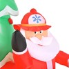 7.5ft Christmas Inflatable Santa Claus Driving a Fire Truck with Tree, Outdoor Blow-Up Yard Decoration with LED Lights Display - 4 of 4
