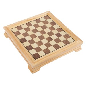 Toy Time 7-in-1 Deluxe Wood Board Game Set - Chess, Checkers, Backgammon, Dominoes, Cribbage, Poker Dice, and Standard 52-Card Deck - 1 of 4
