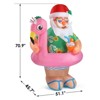 Karl Home 5.9 FT Lighted Christmas Inflatable Hawaii Santa Claus Decoration - 3 of 4