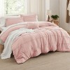 Bedsure Pinch Pleat Comforter Set,Textured Bedding with Elegant Pintuck Design, Soft and Lightweight - 3 of 4