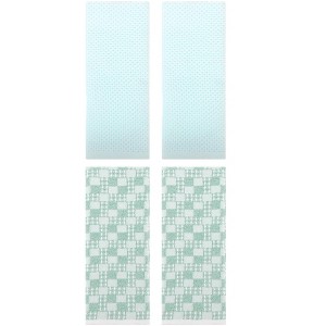 REGALWOVEN 4 Pcs Soft Absorbent Comfortable Waffle Design Hand Towel - 1 of 4