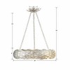 Crystorama Lighting Broche 6 - Light Pendant in  Antique Silver - 2 of 4