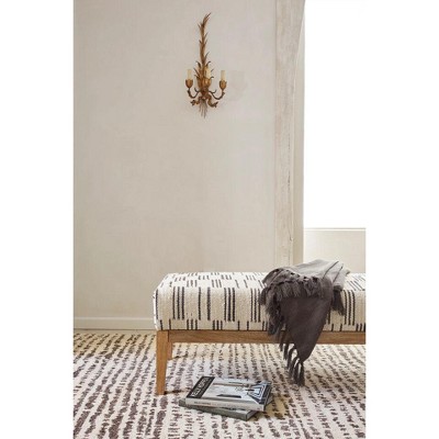 Hand-Knotted Natural Wool Rectangular Rug 3' x 5'