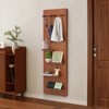 Wall Mounted Full Length Mirror with Shelf, Full Body Mirror with Pegboard, Wall Bathroom Makeup Mirror for Bedroom Living Room Dressing Room - 2 of 4