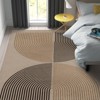 Lahome Modern Rainbow Jute Washable Outdoor Area Rug-Soft, Durable Carpet for Patio, Garden, or Balcony - 3 of 4