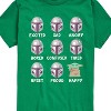 Boys' - The Mandalorian - Mandalorian Moods Short Sleeve Graphic T-Shirt - 2 of 4