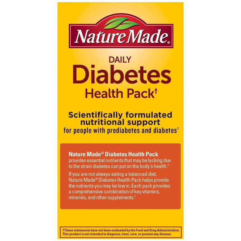 Nature Made Diabetes Health Pack with EPA and DHA - 30ct, 5 of 8