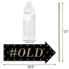 Big Dot of Happiness Funny Chic 70th Birthday - Pink, Black and Gold - Birthday Party Photo Booth Props Kit - 10 Piece - 3 of 4