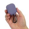 Insten Silicone Case Compatible with Airpods 3 3rd Gen 2021 Earbuds Protective Cover with Carrying Keychain for Girls Women Boys Men, Lavender - 2 of 4