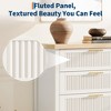 GustoWave 35.4" Tall Dresser for Bedroom,with 4 Fluted Dressers Chest with Clothes Storage Cabinet,Drawer Organizer for Bedroom,Living Room - 4 of 4