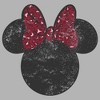 Men's Mickey & Friends Minnie Mouse Distressed Leopard Bow Pull Over Hoodie - 2 of 4