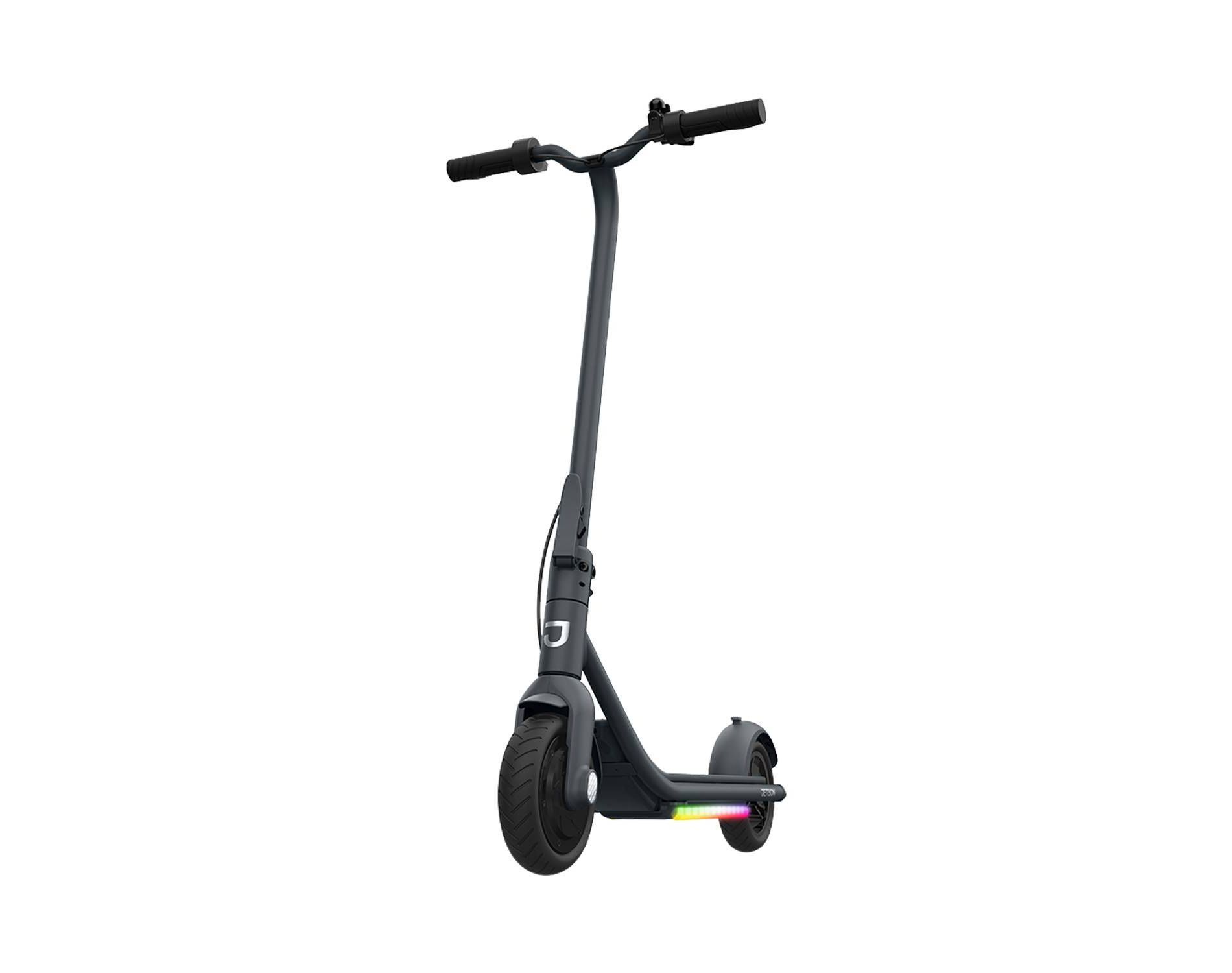 Jetson Loomis Electric Scooter - Gray: Bluetooth, Folds, Hand-Operated Brakes, LED Lights