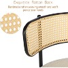 DYHOME Dining Chairs, Dining Room Chairs Set of 2 with Rattan Cane Back, Upholstered Modern Boucle Dining Chairs with Black Metal Legs - 4 of 4