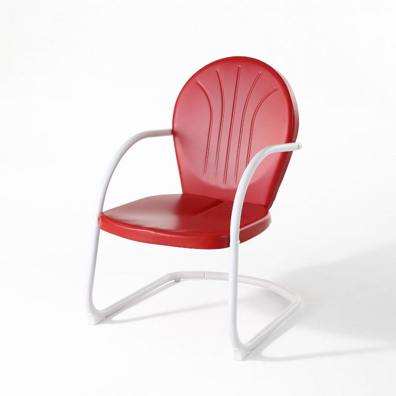 Metal Patio Arm Chair - Red, 4 of 10
