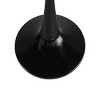 GlasFlength Dining Tables Modern Round Pedestal Table with Mid Century Design for Kitchens and Dining Areas, Brown, 31.5"*31.5"*28.74" - 3 of 4