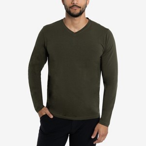 X RAY Men's V-Neck & Henley Long Sleeve T-Shirt - 1 of 4