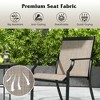 Resenkos Patio Dining Chairs, Patio Kitchen Chairs,2 Piece Patio Dining Chairs Large Outdoor Chairs with Breathable Seat and Metal Frame-Brown - 2 of 4