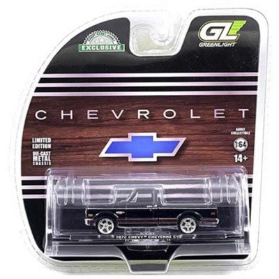 Greenlight 1972 Chevrolet Cheyenne C10 Short Bed Black Hobby Exclusive