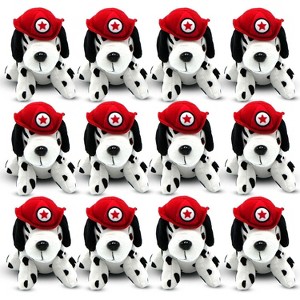 4E's Novelty 12 Pack Dalmatian Stuffed Animals – Cute Plush Dalmatian Dog Toys for Kids, Perfect for Parties & Gifts - 1 of 4