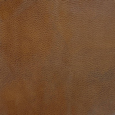 24" Dark Brown Faux Leather Storage Ottoman with Honey Oak Legs