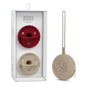 La’dore Baby Pacifier & Case Set – BPA-Free Silicone Soother for Teething Relief + Portable Pacifier Holder for Travel & Storage - 1 of 4