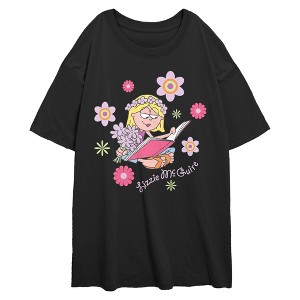 Juniors Lizzie McGuire Flower Crown Teen T Shirt - 1 of 2