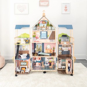 KidKraft Secret Reveal Wooden Mansion with over 47 Accessories - 1 of 3