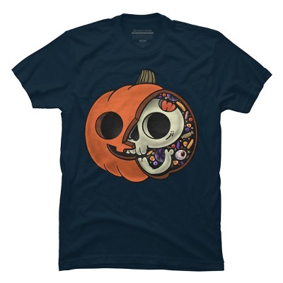 Men's Design By Humans Halloween Anatomy By ppmid T-Shirt
