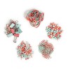 U Brands 470pc Round Office Accessory Set Coral : Target