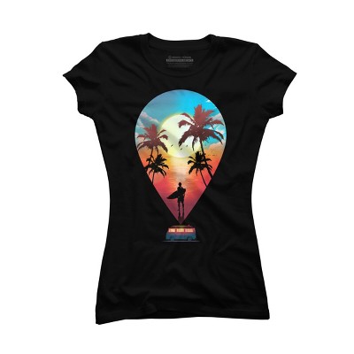 Junior's Design By Humans Summer Vibes By clingcling T-Shirt