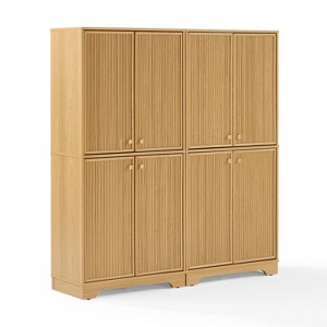 Naomi 2-Piece Kitchen Storage Pantry Set - White Oak : Target
