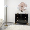 Prisma Floor And Two Table Lamps - Set of 3 - FLT4001 - Gold/White - Safavieh - 3 of 4