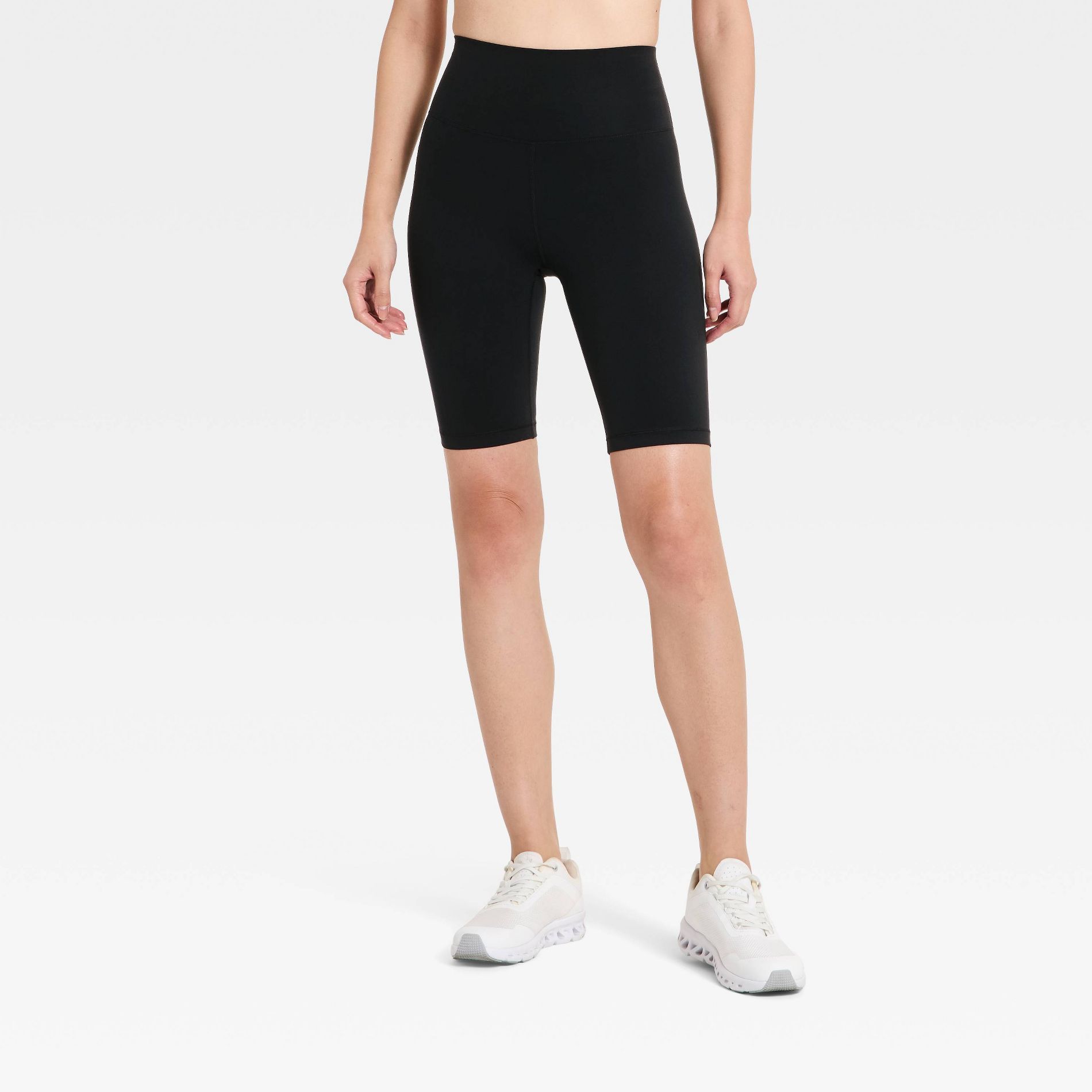 Women's Super Flex Ultra High Rise Bike Shorts 9" - All In Motion™ Black