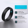 Men's Stepped Edge Silicone Rings - Wedding Band Multipack (1/4 Count) - 2 of 4