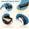 Whisen Kids’ Riding-on Tricycle with Ergonomic Seat, Removable Front Wheel, Bell and Mudguard, Indoor/Outdoor Riding Toy Gift - 4 of 4