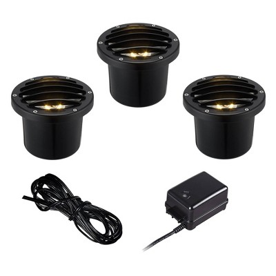 John Timberland In-Ground 5-Piece Large LED Well Light Set