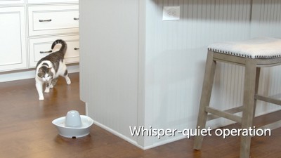 PetSafe Whisper-Quiet Ceramic Pet Water Fountain, 60 Oz