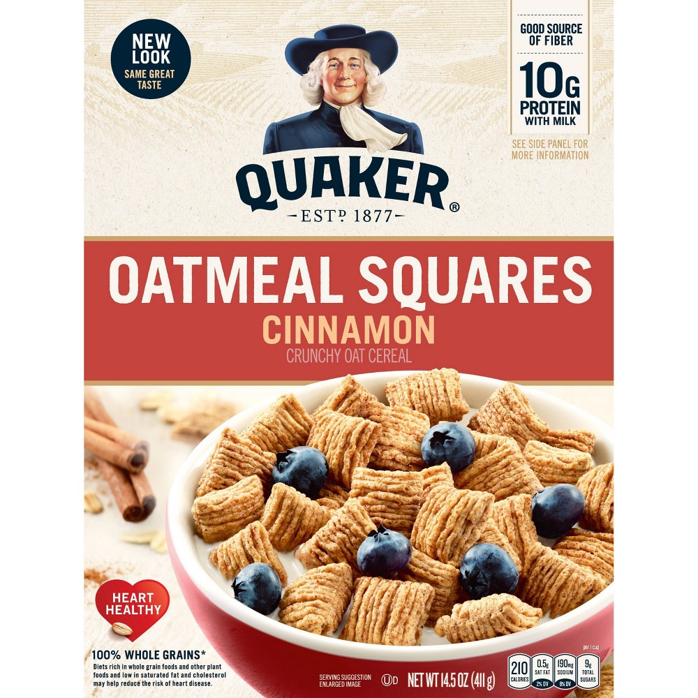 UPC 030000061534 product image for Oatmeal Squares Cinnamon Breakfast Cereal - 14.5oz - Quaker Oats | upcitemdb.com