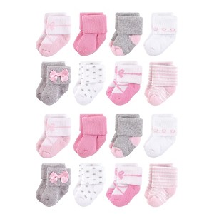 Little Treasure Baby Cotton Rich Terry Socks 16-Pack - 1 of 2
