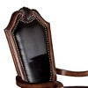 28" Chateau De Ville Dining Chair Black Synthetic Leather and Cherry Finish - Acme Furniture: Queen Anne Legs, Shell Carvings - 2 of 4