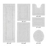 Lux Premium 100% Cotton Tufted Solid Reversible 6 PC Bath Rug Set – Ultra-Soft, Water-Absorbent, Durable, Machine Washable Bathroom Rug - 2 of 4