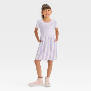 Girls' Short Sleeve Dress - Cat & Jack™ - 1 of 3